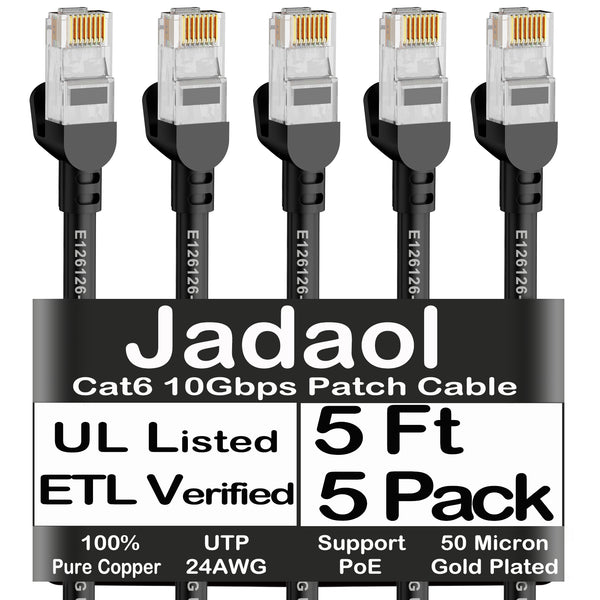Cat 6 Outdoor Ethernet Cable, Support Cat8/7 Network, 10Gbps 550MHz, 24AWG Pure Copper, Direct Burial Waterproof In-Ground UV Resistant LAN Patch Cable for Router, Modem, Switch